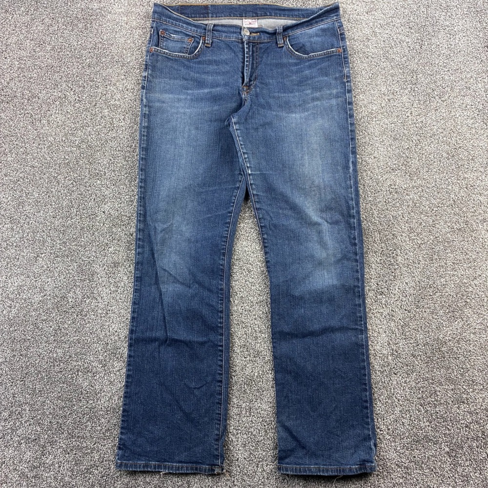Lucky Brand Jeans Women's 10x30 Blue‎ Denim Dungarees Bootleg Classic Fit